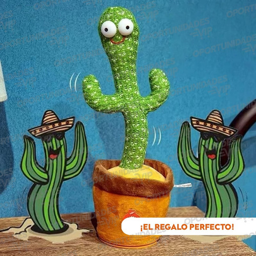 Cactus Bailarin Tiktok Juguete Baila Canta Repite Voz - Imagen 7