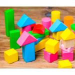 Caja De 23 Bloques Figuras De Madera Juego Infantil Mt08916 - Image 4