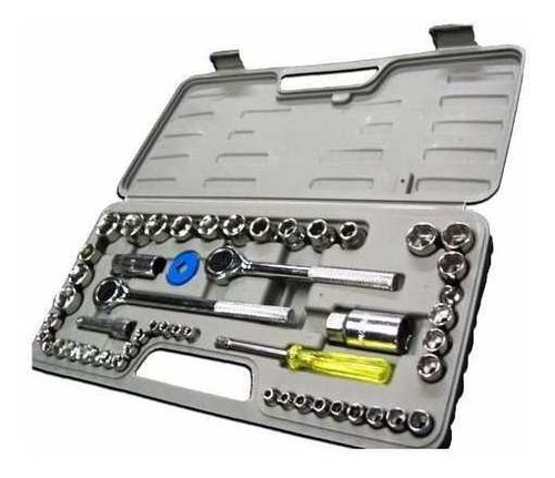 Caja Juego Herramientas Tubo Y Puntas 52 Piezas Con Criquet - Image 2