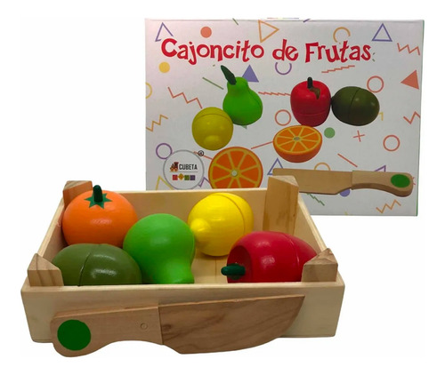 Cajón de frutas de madera didáctico - Image 6