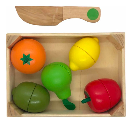 Cajón de frutas de madera didáctico - Image 5