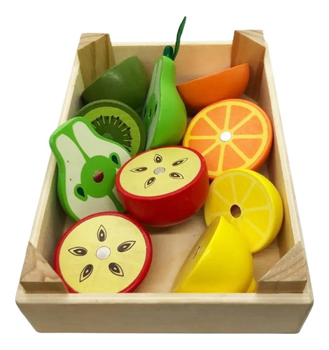 Cajón de frutas de madera didáctico - Image 2