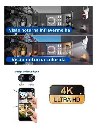Cámara De Seguridad Doble Lente Hd Sensor Movimiento K3008 - Image 10