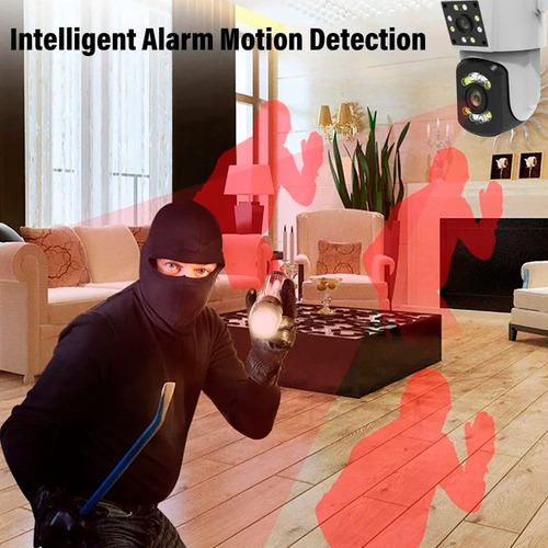 Cámara De Seguridad Doble Lente Hd Sensor Movimiento K3008 - Image 2