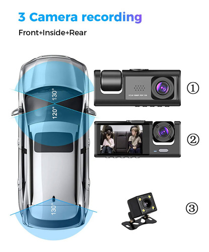 Cámara para auto full HD angular K-3423 - Image 5