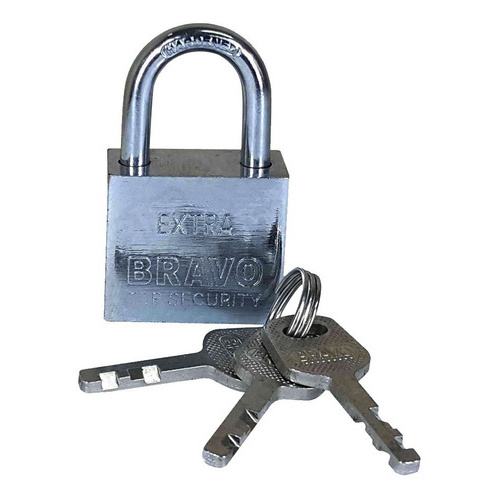 Candado De Seguridad Acero Macizo 3 Llaves Anti Robo 40 Mm