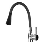 Canilla Cocina Griferia Monocomando 360º Flexible Negra Mate - Image 3