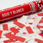 Cañones mortero 12 lanza papel rojo y blanco - Image 2