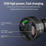 Cargador para auto 3 puertos USB-C El72 - Image 4