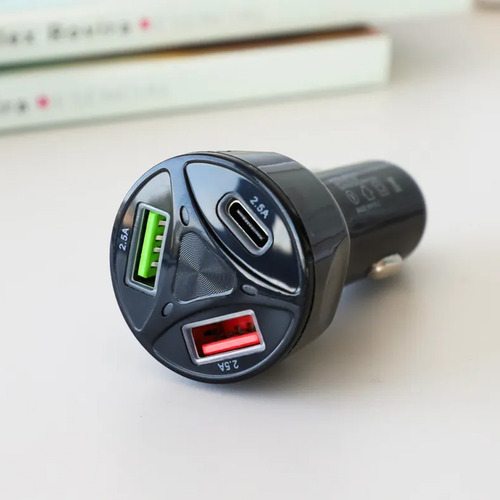Cargador para auto 3 puertos USB-C El72 - Image 5