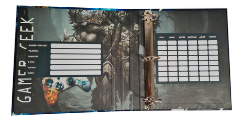 Carpeta Escolar Gamer 3x40 Colegio Niños Escuela Ca500032 - Image 7