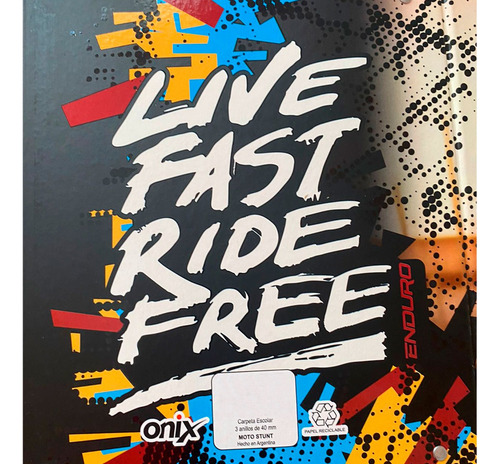Carpeta escolar moto con textura Ca50027 - Image 5