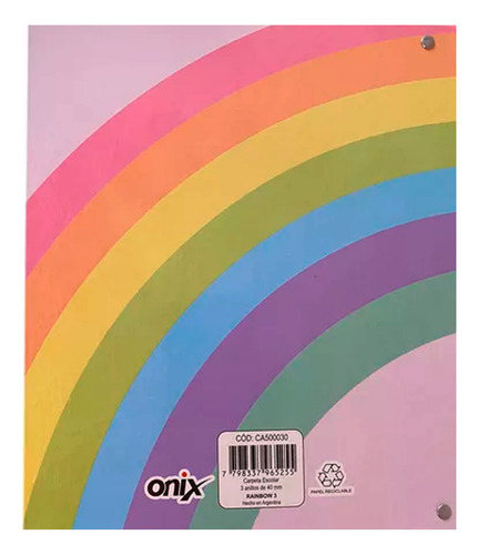 Carpeta arcoíris multicolor Ca500030 - Image 5