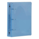 Carpeta plástica número 3 acrílico transparente 3 anillos