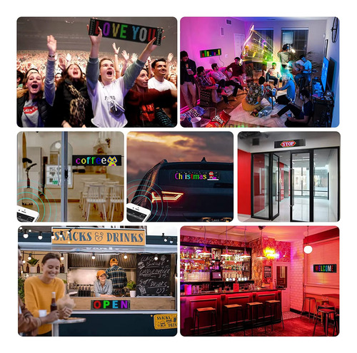 Cartel LED RGB pantalla flexible interactiva de auto Niv-42 - Image 3