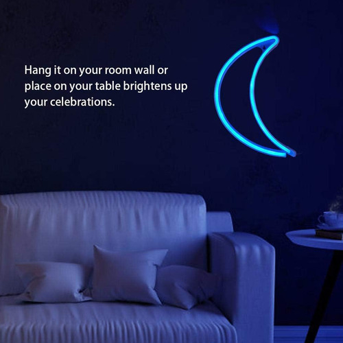 Cartel media luna neon a USB y a pilas A10 - Image 12