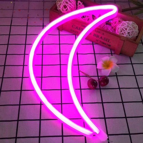 Cartel media luna neon a USB y a pilas A10 - Image 17