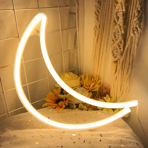 Cartel media luna neon a USB y a pilas A10 - Image 3