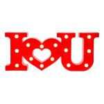 Cartel  I Love You con luces - 230022B - Imagen 2