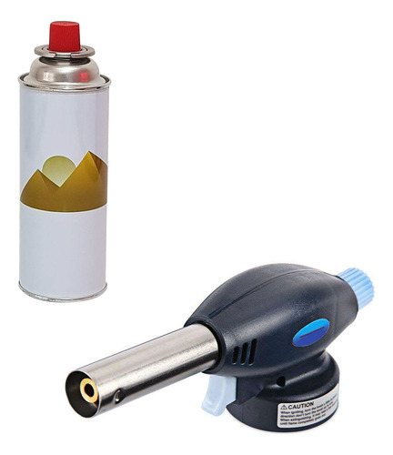 Combo Soplete Flambeador + 1 Mini Garrafa Gas Butano - Image 7
