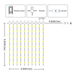 Cortina tira luces LED blanco frío - Image 7