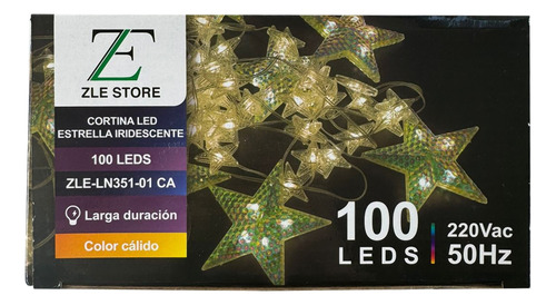 Cortina estrellas 100 LED luz cálida Ln351 - Image 6