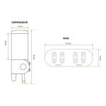 Dispenser de jabón y shampoo 241182 - Imagen 18