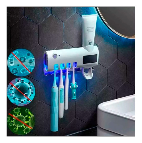 Dispenser Dental Porta Cepillos De Dientes Luz Uv Baño 90501 - Image 2