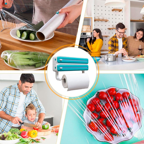 Dispenser triple portarrollo para cocina - Imagen 4