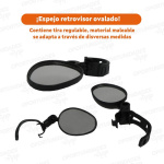 Espejo bici retrovisor giratorio – zoom detalle