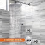 Flor de ducha redonda efecto lluvia - Image 7