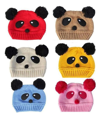 Gorro de lana diseño oso panda Hw-054 - Imagen 14