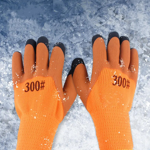 Guantes Trabajo Antideslizantes Reforzados Tela Y Goma 300# - Image 3