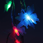 Guirnalda de mariposas con 28 luces LED RGB - 5 mts 220V - Image 3