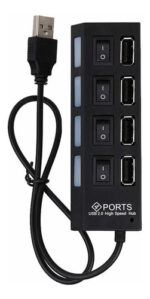 Hub Multiplicador 4 Puertos Usb Zapatilla Adaptador 2.0 - Image 3