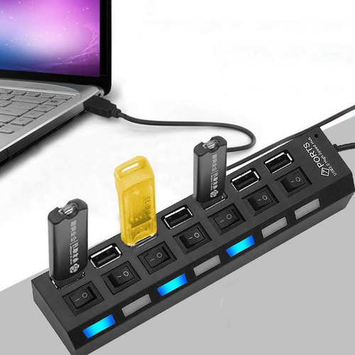 Hub_Usb_7_Puertos_Multiplicador_Extensor_Carga_Y_Datos_Aae_D_948290-MLA46669780767_072021-O.jpg Hub Usb 7 Puertos Multiplicador Extensor Carga Y Datos Aae - Image 6