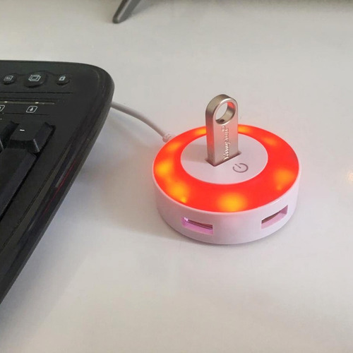 Hub USB táctil con LED 4 puertos USB 2.0 - Image 3