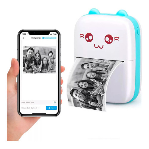 Impresora Mini Bluetooth Recargable Para Celular Dyj-c9
