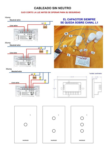 Interruptor tecla inteligente con WiFi Il540 - Imagen 7