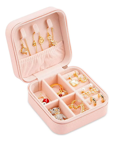 Joyero caja organizador portátil viajero anillos aros 14079 - Image 6