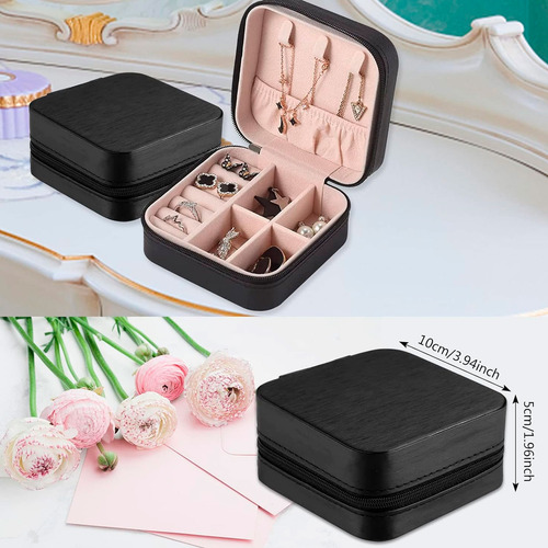 Joyero caja organizador portátil viajero anillos aros 14079 - Image 26