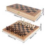 Juego 3 en 1 ajedrez damas y backgammon - Image 7