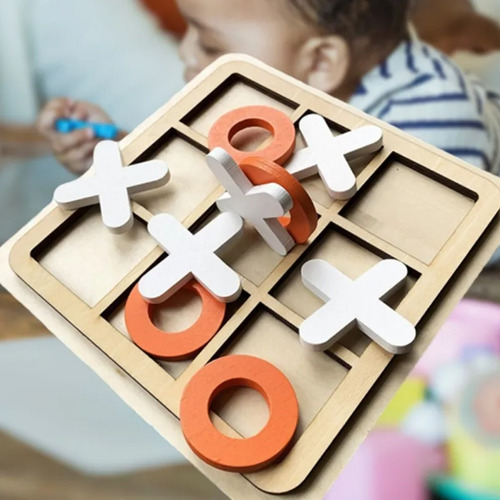 Juego De Mesa Tateti Madera Tablero Entretenimiento Mt08954 - Image 4