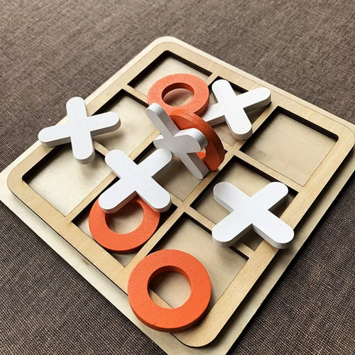 Juego De Mesa Tateti Madera Tablero Entretenimiento Mt08954 - Image 3