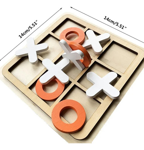 Juego De Mesa Tateti Madera Tablero Entretenimiento Mt08954 - Image 6