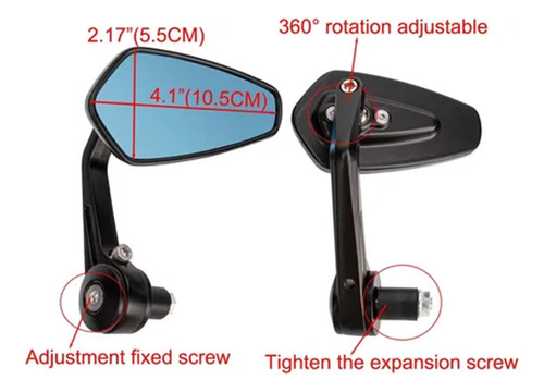 Juego de espejos para moto Av24058 - Image 3