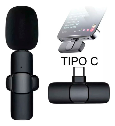 Kit 2 Microfonos Corbateros Inalambrico Celular Tipo C K9-tc - Imagen 2