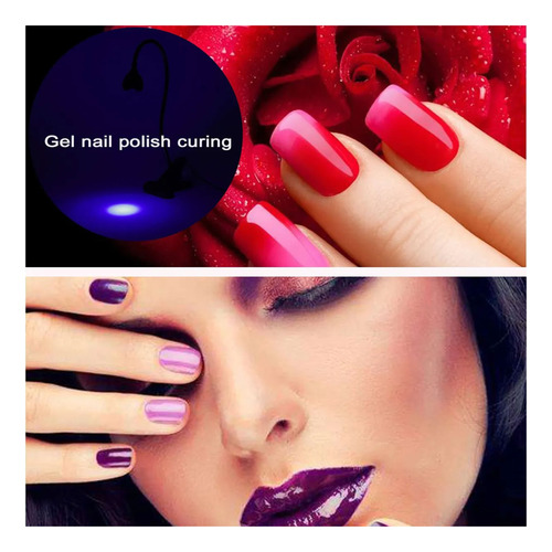 Lámpara luz flexible de uñas para manicura y pedicura Cym07 - Image 3