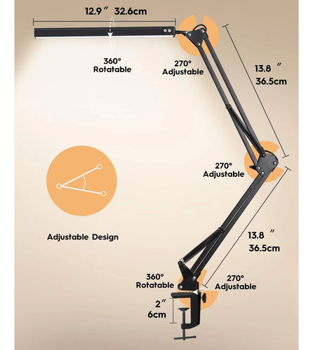 Lámpara LED de escritorio plegable Fl0908 - Image 9