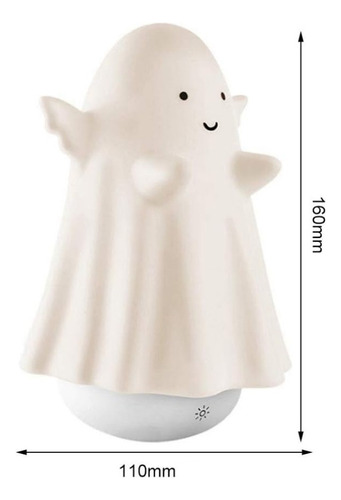 Velador led táctil recargable vía usb fantasma con control - Image 5